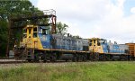 CSX 1184 & 1150 lead a train back to the yard